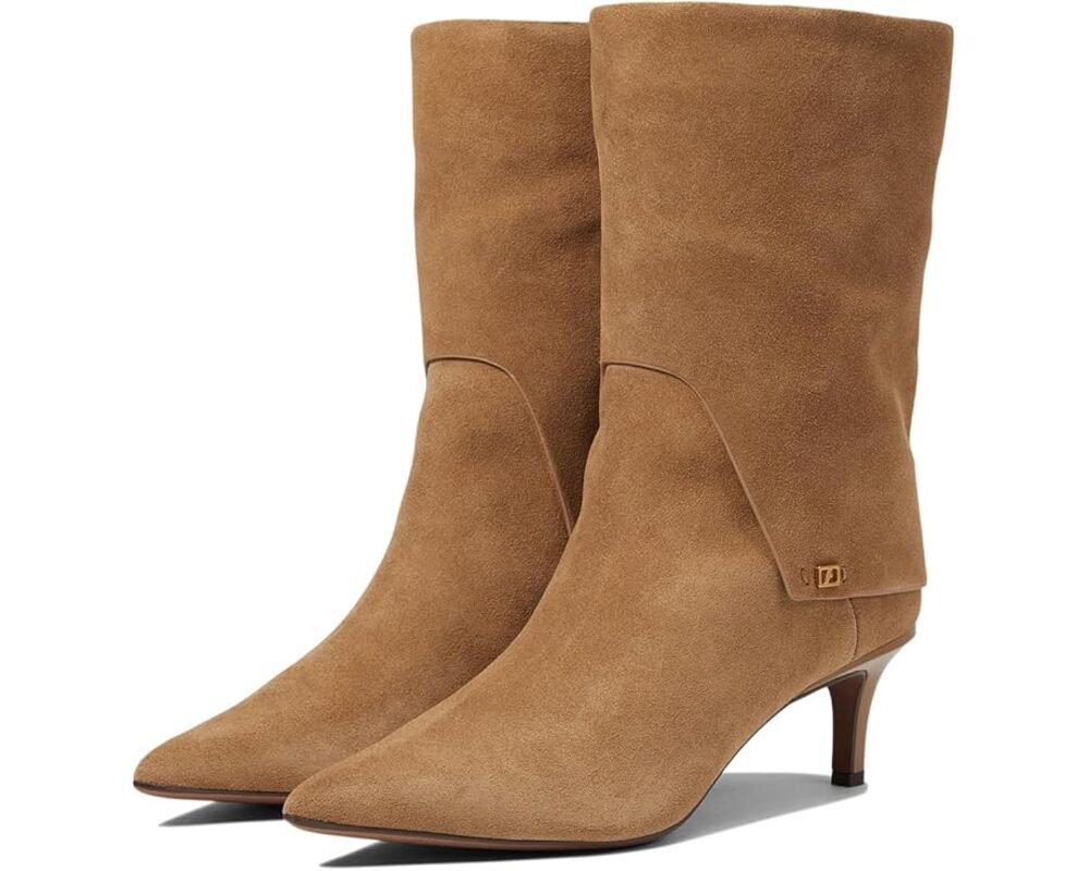 Franco Sarto Womens Alberta Trendy Booties US 12 M EU 43 Tan Taupe Suede NIB